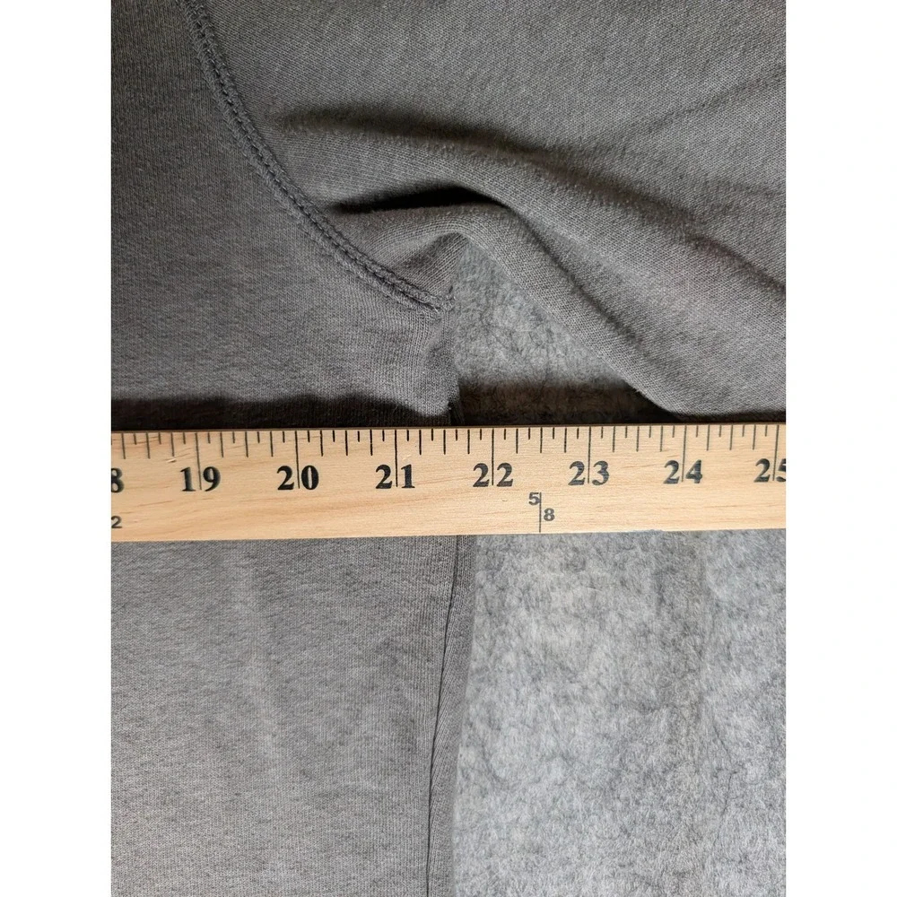 The North Face Mens Gray Heathered Crewneck Box Logo Sweatshirt Pullover